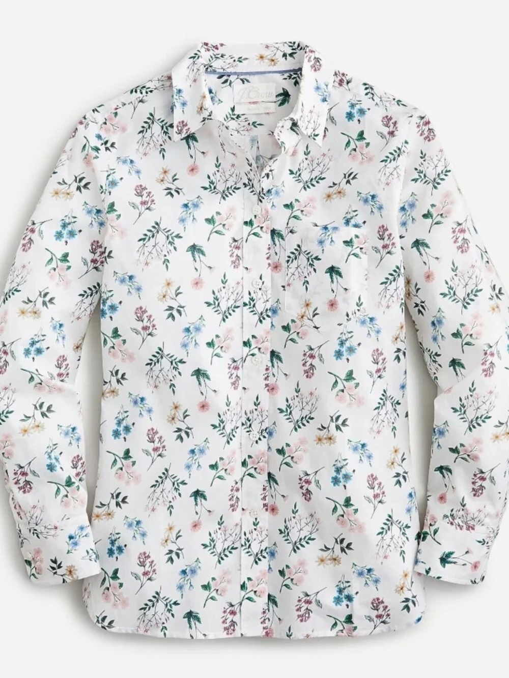 J. Crew Liberty Annelise Floral Print Perfect Shirt Classic Fit size 6
